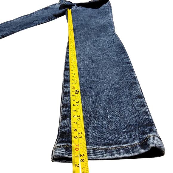 FRAME Le High Skinny Trumbull Jeans Womens 27 Dark Wash Designer Stretch Denim - Picture 12 of 15